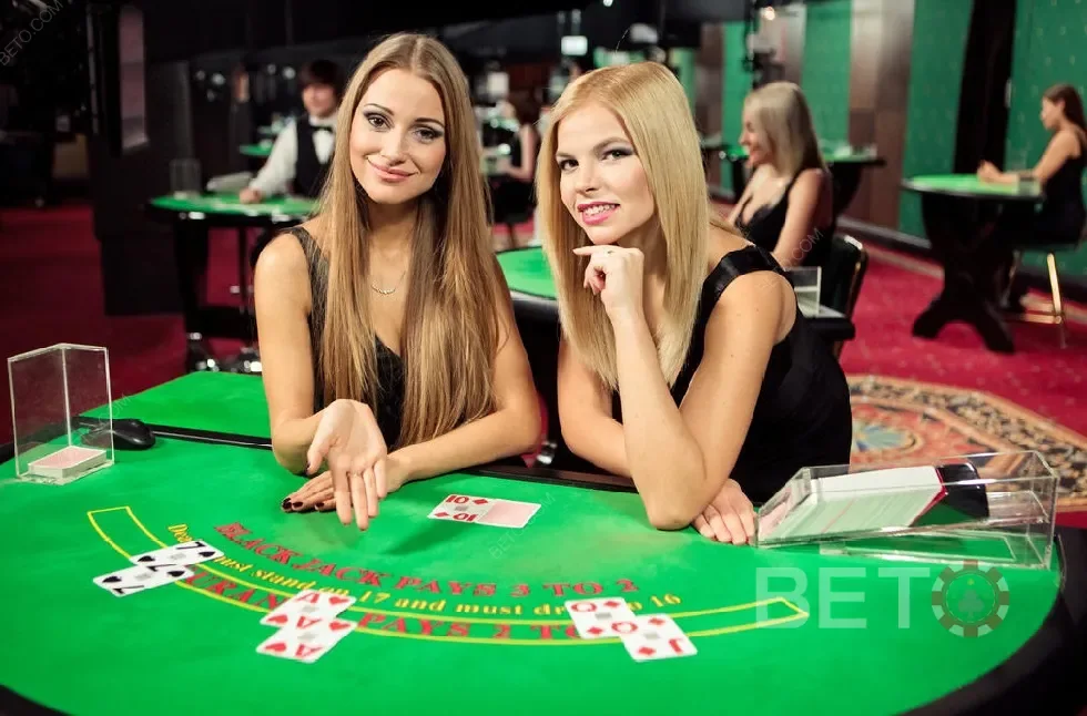 Tayangan dealer dan meja permainan pada kasino live VISI4D